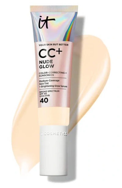 It Cosmetics Cc+ Nude Glow Lightweight Foundation + Glow Serum Spf 40 In Neutral