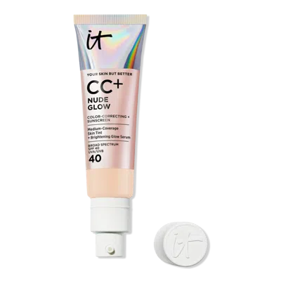 It Cosmetics Cc+ Nude Glow Lightweight Foundation + Glow Serum With Spf 40 - Light Neutral