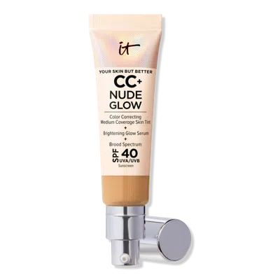 It Cosmetics Cc+ Nude Glow Lightweight Foundation + Glow Serum With Spf 40 - Tan Warm