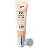 It Cosmetics Cc+ Nude Glow Lightweight Foundation + Glow Serum With Spf 40 And Niacinamide Medium 1.1 oz / 32 ml In Medium