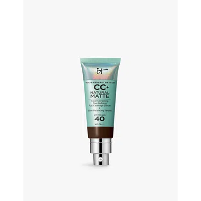It Cosmetics Deep Cool Your Skin But Better Natural Matte Spf 40 Cc+ Foundation 32ml