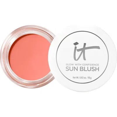 It Cosmetics Glow With Confidence Sun Cream Blush In Sun Blossom 20
