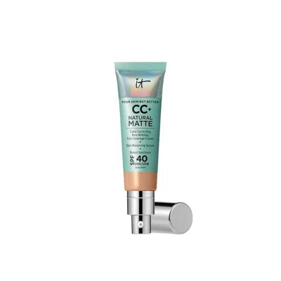 It Cosmetics Ladies Cc+ Natural Matte Foundation Cream 1.08 oz Neutral Medium Makeup 3605971919800 In Transparent