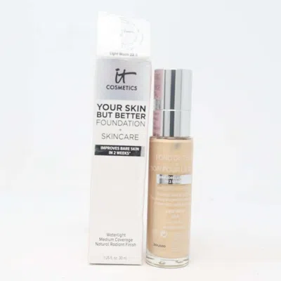 It Cosmetics Ladies  Your Skin But Better Foundation + Ski 1 oz Tan Warm 44 Makeup 36059 In Brown