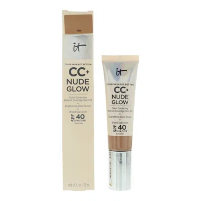 It Cosmetics Ladies Your Skin But Better Cc+ 1.08 oz Nude Glow Tan Makeup 3605972660121 In ["brown","beige"]