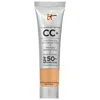 It Cosmetics Mini Cc+ Cream Full Coverage Color Correcting Foundation With Spf 50+ Tan Warm 0.4 oz / 12 ml In Tan Warm