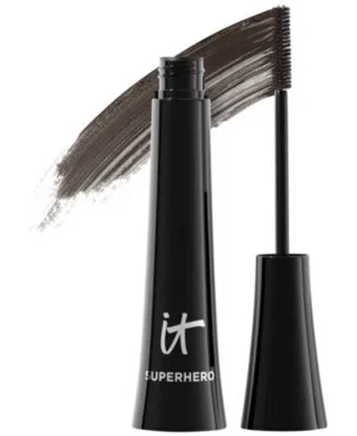 It Cosmetics Superhero Elastic Stretch Volumizing Lengthening Mascara Superhero Waterproof Mascara In Black