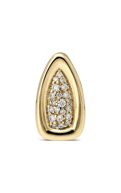 Itä Fine Jewelry 14k Yellow Gold "bana" Pavé Diamond Bead Pendant