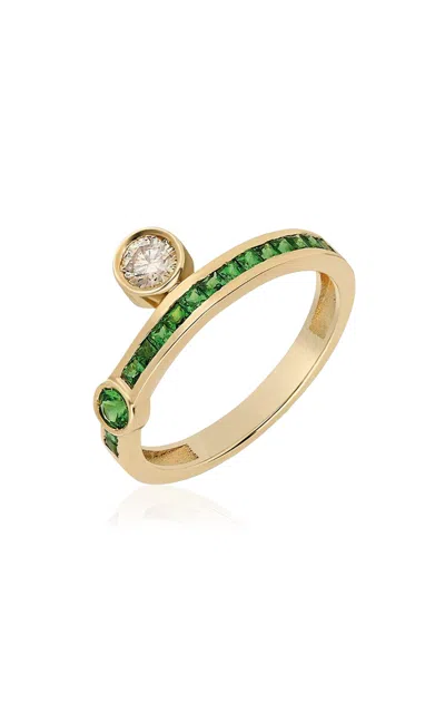 Itä Fine Jewelry 14k Yellow Gold ¡buenos Días! “esperanza” Ring In Green