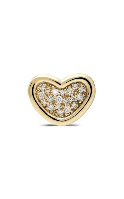 Itä Fine Jewelry 14k Yellow Gold "corazón" Pavé Diamond Bead Pendant