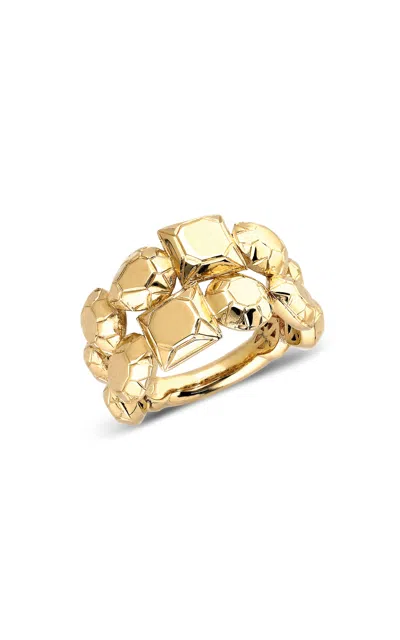 Itä Fine Jewelry 14k Yellow Gold "sempiterno" Mixed-cut Dual Ring