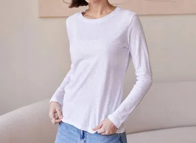 It Is Well L.a. Everyday Long Sleeve Top In Salt In White