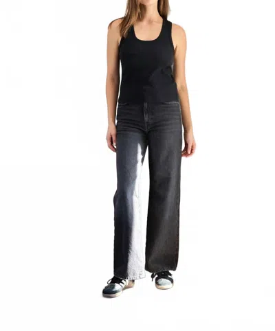 It Is Well L.a. Ribbed Cotton Tank Top In Black