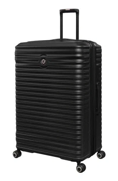 It Luggage 25-inch Hardside Spinner Suitcase In Black
