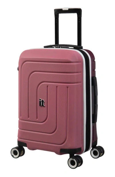It Luggage Convolved Two-tone 19" Spinner Suitcase In Muted Pink/ Port