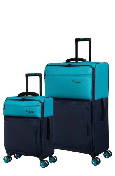 It Luggage Duo-tone 2-piece Luggage Set In Burgundy
