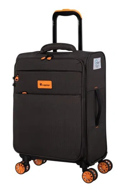 It Luggage Eco Icon 21" Softshell Spinner Suitcase In Brown