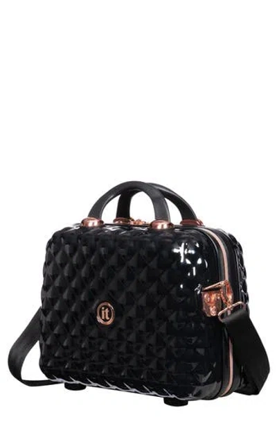 It Luggage Glitzy 14-inch Hardside Vanity Case In Black