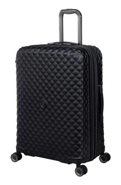 It Luggage Glitzy 27-inch Hardside Spinner Suitcase In Black W/gun Metal