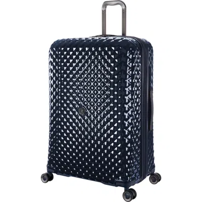 It Luggage Glitzy 31-inch Spinner Suitcase In Blueberry Gun Metal Trim