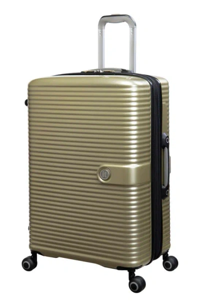 It Luggage Helixian 27" Hardshell Suitcase In Metallic Champagne