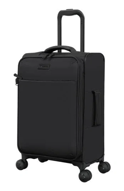 It Luggage Lustrous 22-inch Softside Carry-on Luggage In Black