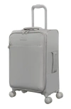 It Luggage Lustrous 22-inch Softside Carry-on Spinner In Gray