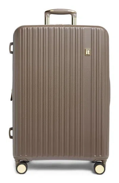 It Luggage Luxuriant 27-inch Hardside Checked Expandable Spinner In Gray