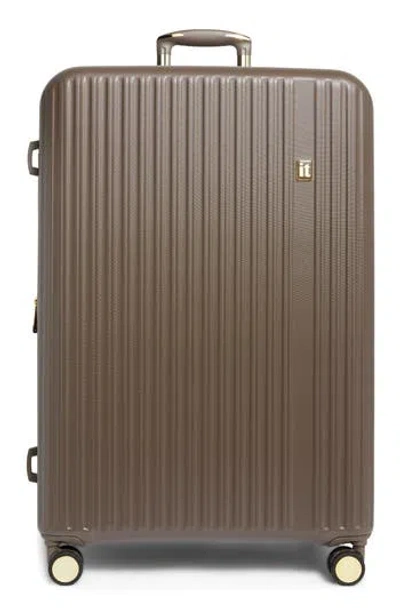 It Luggage Luxuriant 31-inch Hardside Checked Expandable Spinner In Gray