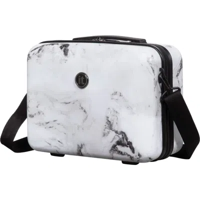 It Luggage Sheen 14-inch Hardside Vanity In Grayscale Marble