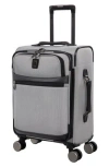 It Luggage Solidity 21-inch Softside Spinner Luggage In Black/white