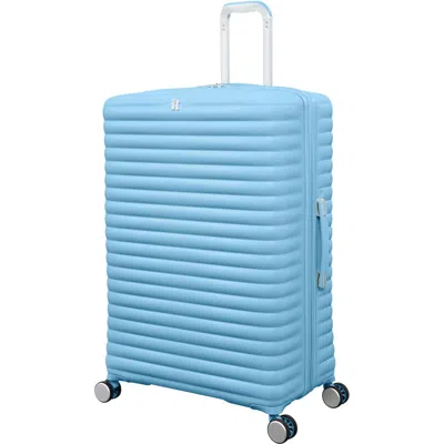 It Luggage Speedbump 29 Inch Hardside Checked Spinner Suitcase In Baltic Sea