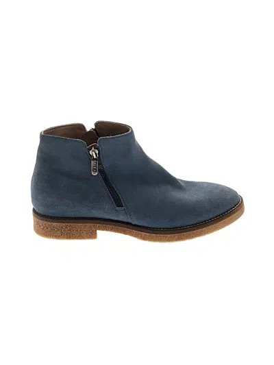 Pre-owned Italeau Ankle Boots In Blue