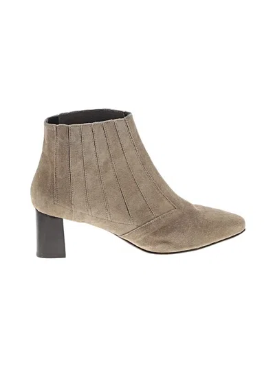 Pre-owned Italeau Ankle Boots In Brown