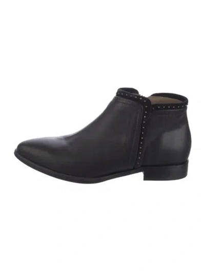 Pre-owned Italeau Leather Boots In Black