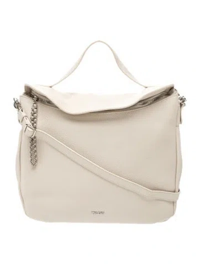 Pre-owned Italeau Leather Top Handle Bag In Neutrals