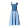 Italia A Collection Women's Blue Denim Corset Dress
