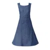 Italia A Collection Women's Blue Denim On Denim Skirt Set