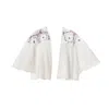 Italia A Collection Women's Neutrals Seashell Crochet Cape