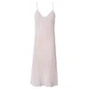 Italia A Collection Women's Pink / Purple Champagne Pink Vegan Silk Slip Dress In Pink/purple