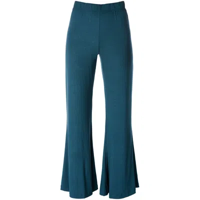 Italia A Collection Women's Teal Green Bamboo Flares