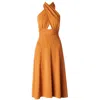 Italia A Collection Women's Tropez Gold Midi Dress In Gold