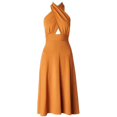 Italia A Collection Women's Tropez Gold Midi Dress