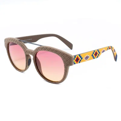 Italia Independent Acetate Sunglasses In Brown