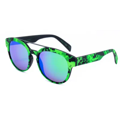 Italia Independent Acetate Sunglasses In Green