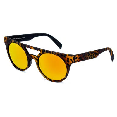 Italia Independent Acetate Sunglasses In Orange