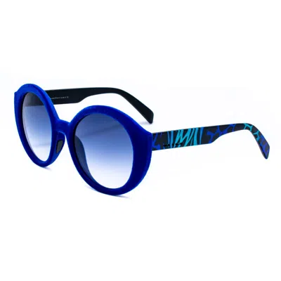 Italia Independent Acetate Women's Sunglasses In Blue