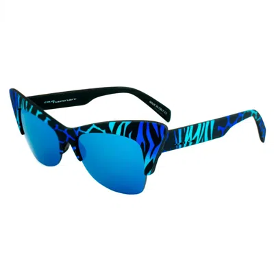 Italia Independent Acetate Women's Sunglasses In Blue