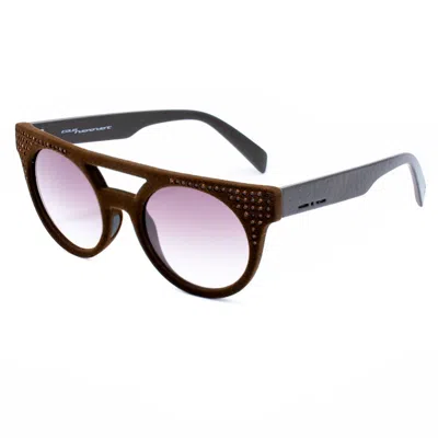Italia Independent Acetate Women's Sunglasses In Brown