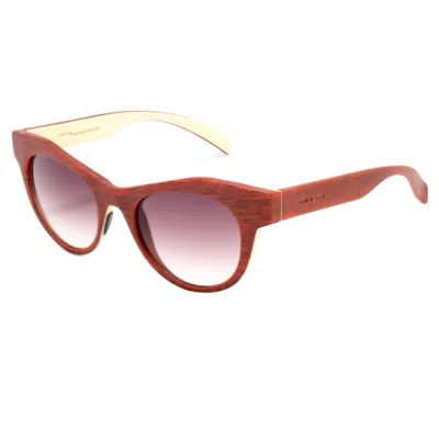 Italia Independent Acetate Women's Sunglasses In Brown